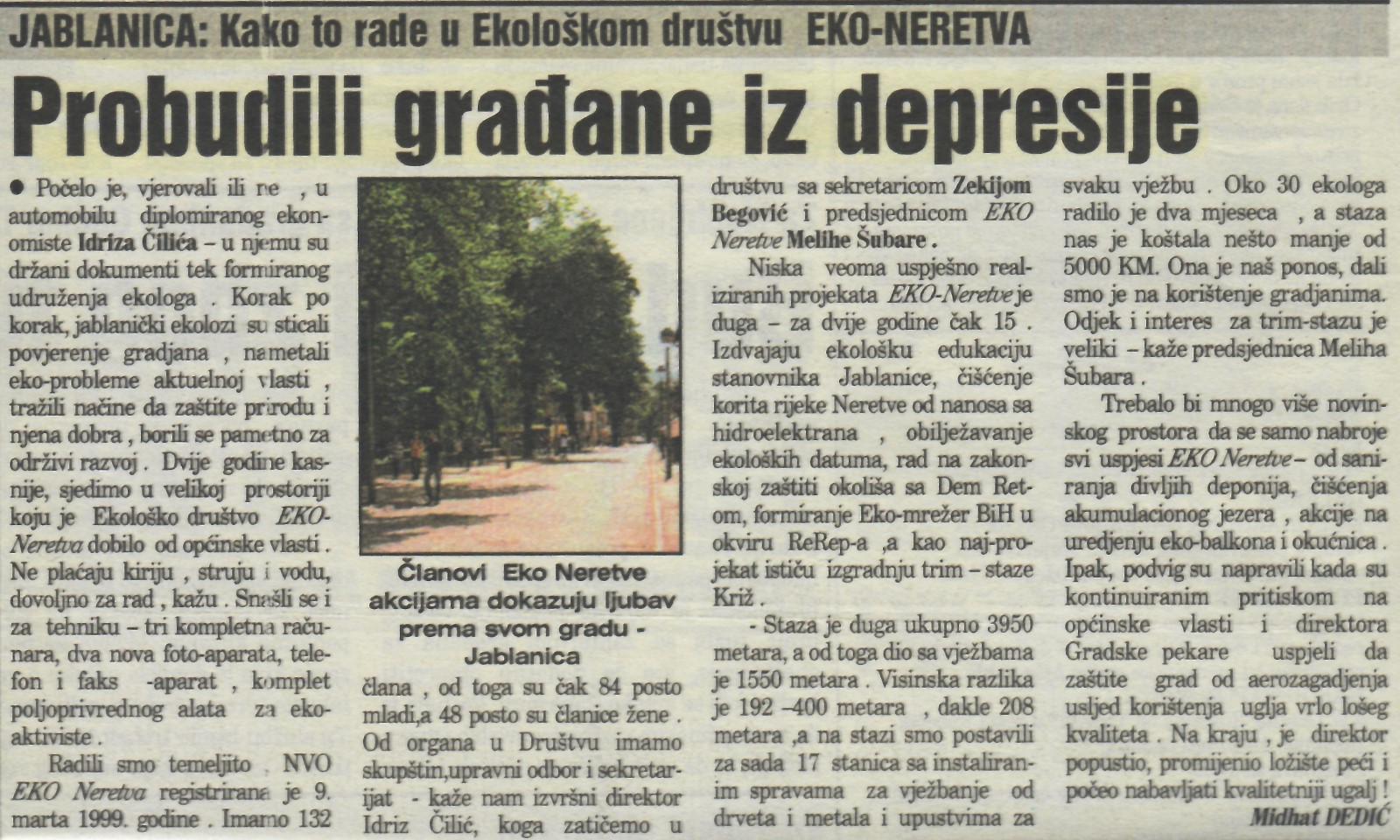 Članovi Eko Neretve akcijama dokazuju ljubav prema svom gradu - Jablanica