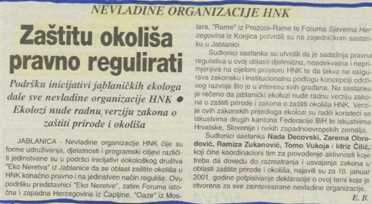 Zaštitu okoliša pravno regulirati